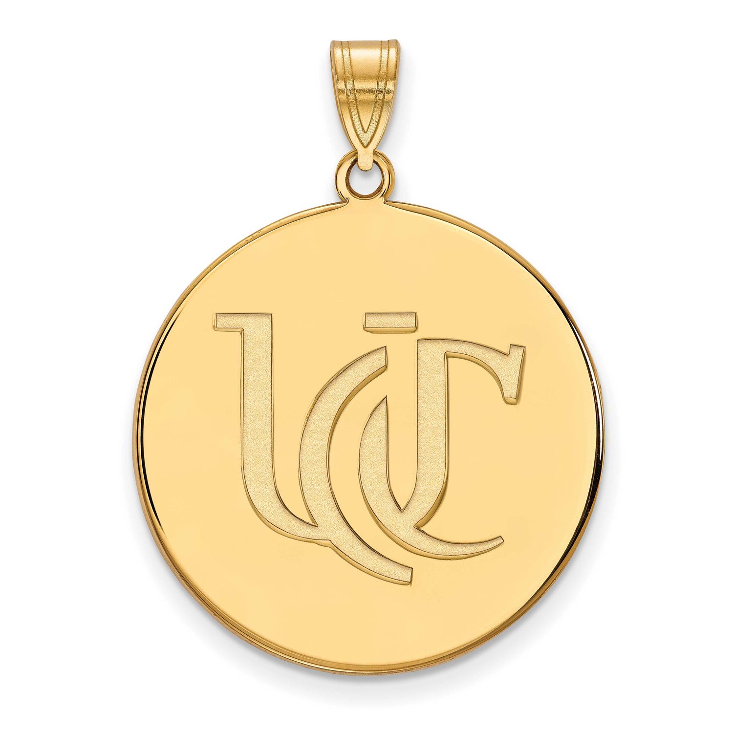 University of Cincinnati U-C Extra Large Disc Pendant 14k Gold 4Y052UC, UPC: 886774884424