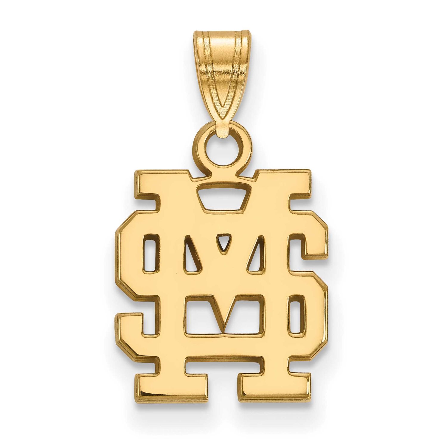Mississippi State University Small Pendant Gold-plated Sterling Silver GP063MSS, UPC: 886774951638