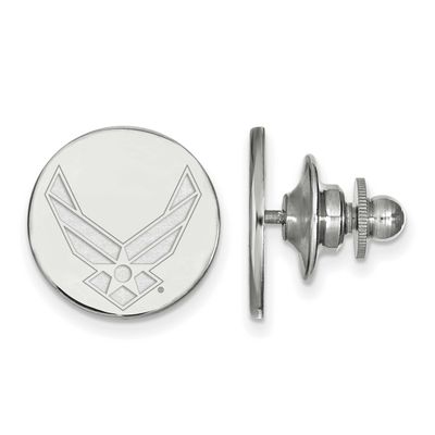 U.S. Air Force Lapel Pin Sterling Silver Rhodium-plated SS008USAF, UPC: 191101215087
