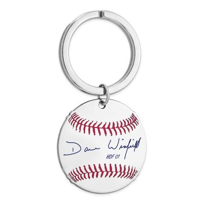 Dave Winfield Hall of Fame Signature Epoxy Baseball Keychain Sterling Silver SSHF03DW01, UPC: