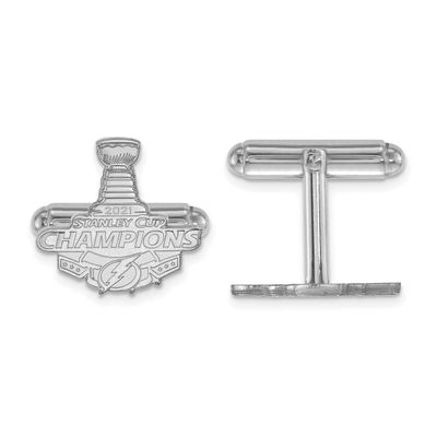 2021 Stanley Cup Champions Tampa Bay Lightning Cufflinks Sterling Silver SS009LIG21, UPC: