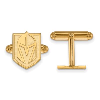 Vegas Golden Knights Cufflink Gold-plated Sterling Silver GP022VGK, UPC: 191101485367