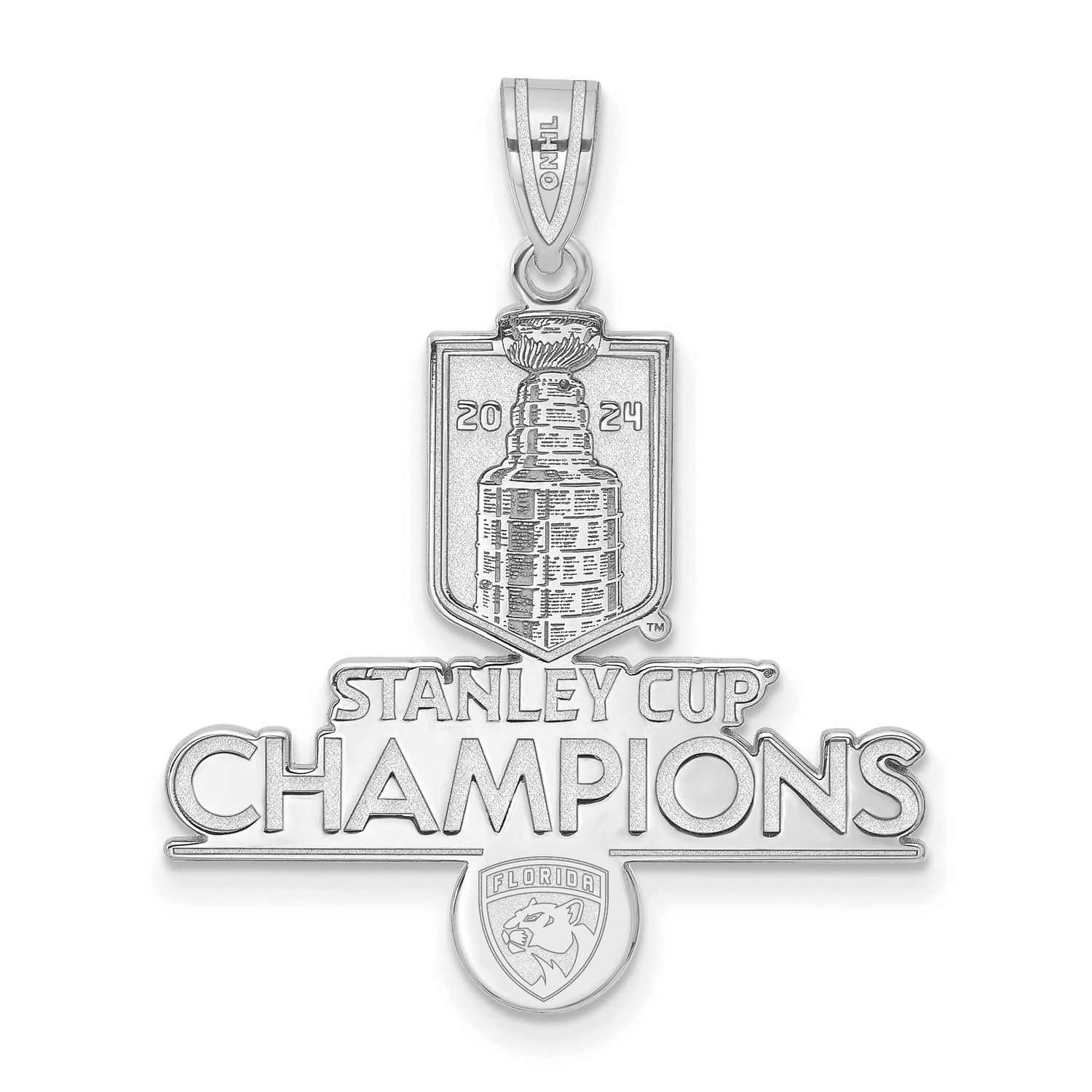 2024 Stanley Cup Champions Florida Panthers Extra Large Pendant Sterling Silver SS002PTH24, UPC: 19…