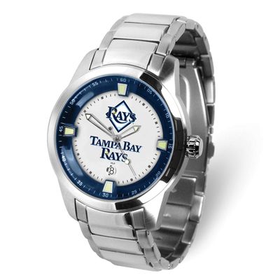 Gametime MLB Tampa Bay Rays Titan Quartz Watch with Date Stainless Steel XWM3604, UPC: 82652870576