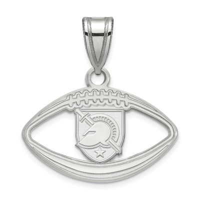 U.S. Military Academy Letter A Football Pendant Sterling Silver Rhodium-plated SS014USMA, UPC: 8867…
