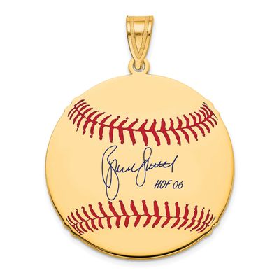 Bruce Sutter Hall of Fame Signature Medium Epoxy Baseball Pendant 14k Gold 4YHF10BS06, UPC: