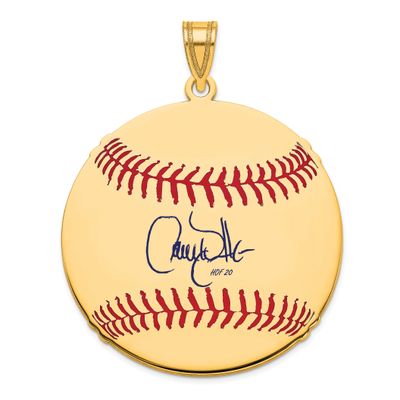 Larry Walker Hall of Fame Signature Large Epoxy Baseball Pendant 10k Gold 1YHF02LW20, UPC: