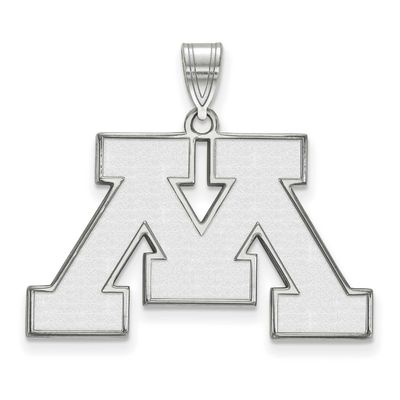 University of Minnesota Letter M Large Pendant 14k White Gold 4W004UMN, UPC: 886774831398