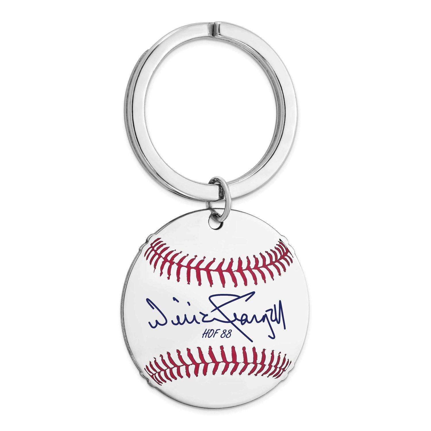 Willie Stargell Hall of Fame Signature Epoxy Baseball Keychain Sterling Silver SSHF03WS88, UPC: