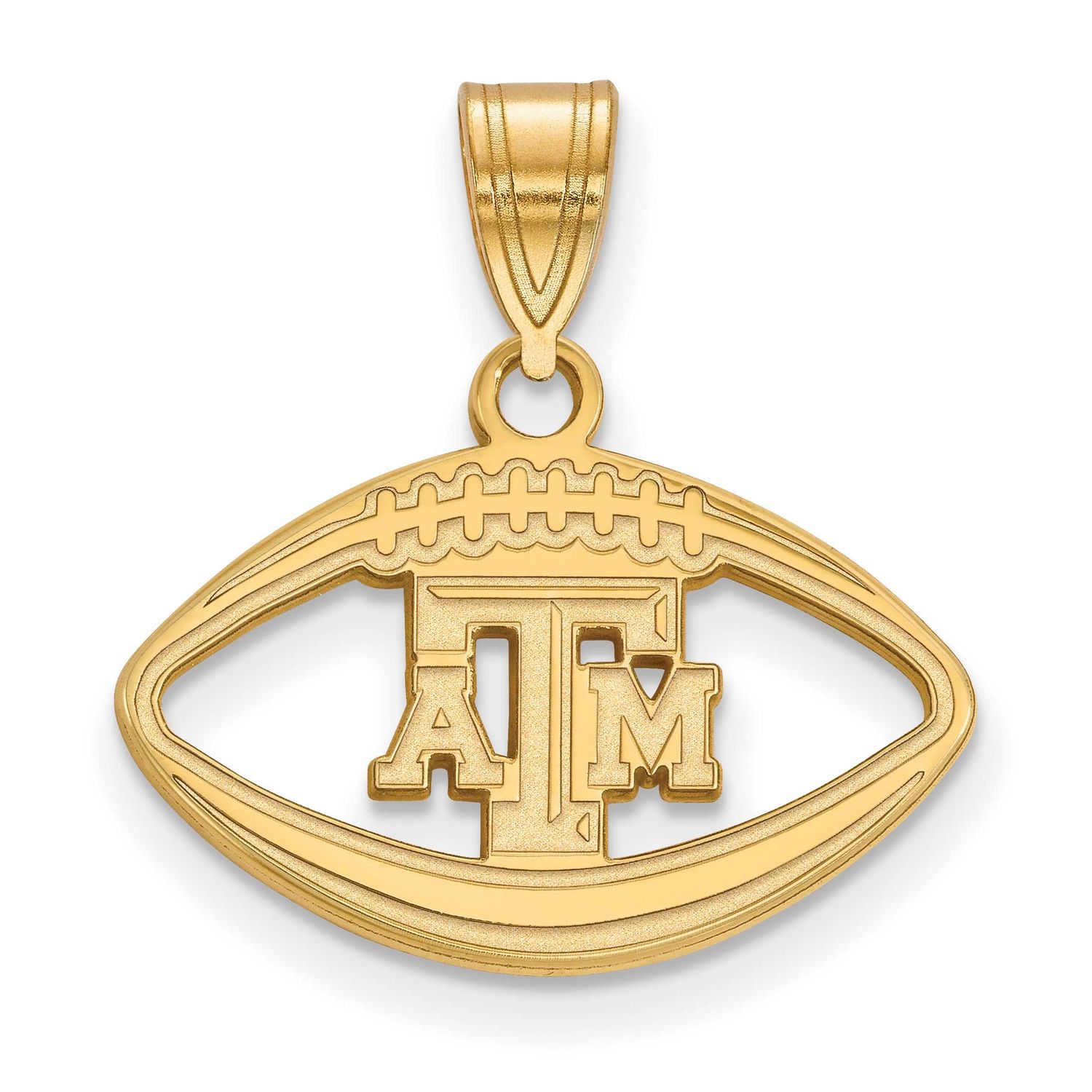 Texas A And M University T-A-M Football Pendant Gold-plated Sterling Silver GP012TAM, UPC: 88677491…