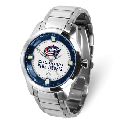 Gametime NHL Columbus Blue Jackets Titan Quartz Watch with Date Stainless Steel XWM3646, UPC: 82652…