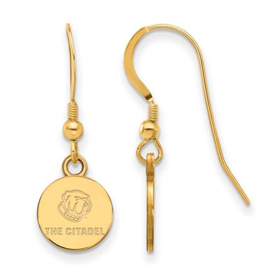 The Citadel Extra Small Dangle Earrings Gold-plated Sterling Silver GP020TCI, UPC: 886774925301