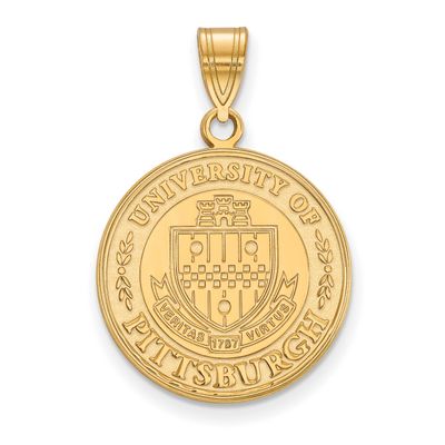University of Pittsburgh Large Crest Pendant  14k Gold 4Y046UPI, UPC: 191101779381