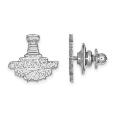 2021 Stanley Cup Champions Tampa Bay Lightning Tie Tac Sterling Silver SS008LIG21, UPC:
