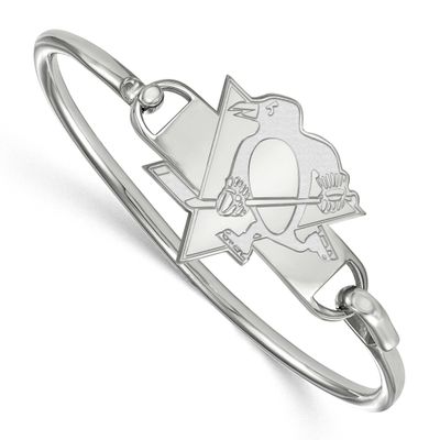 NHL Pittsburgh Penguins Bangle Sterling Silver Rhodium-plated SS018PEN-7, UPC: 886774958644