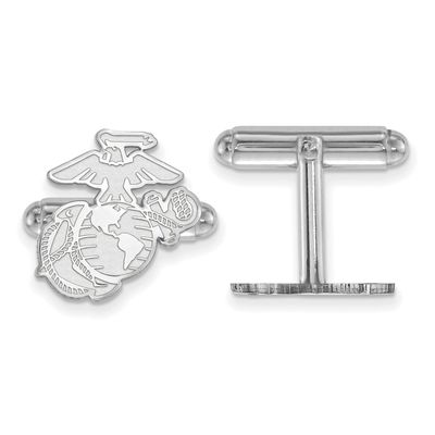 U.S. Marine Corps Cufflink 14k White Gold 4W007USMC, UPC: 191101485503