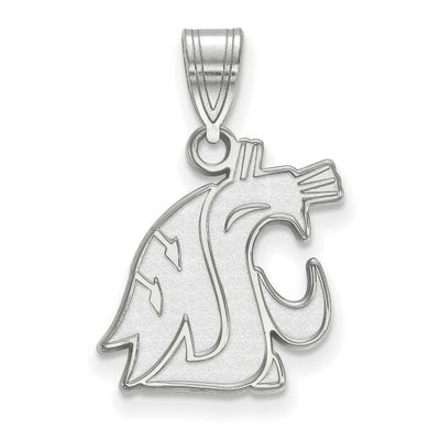Washington State University Cougar Medium Pendant 10k White Gold 1W002WAS, UPC: 886774769899