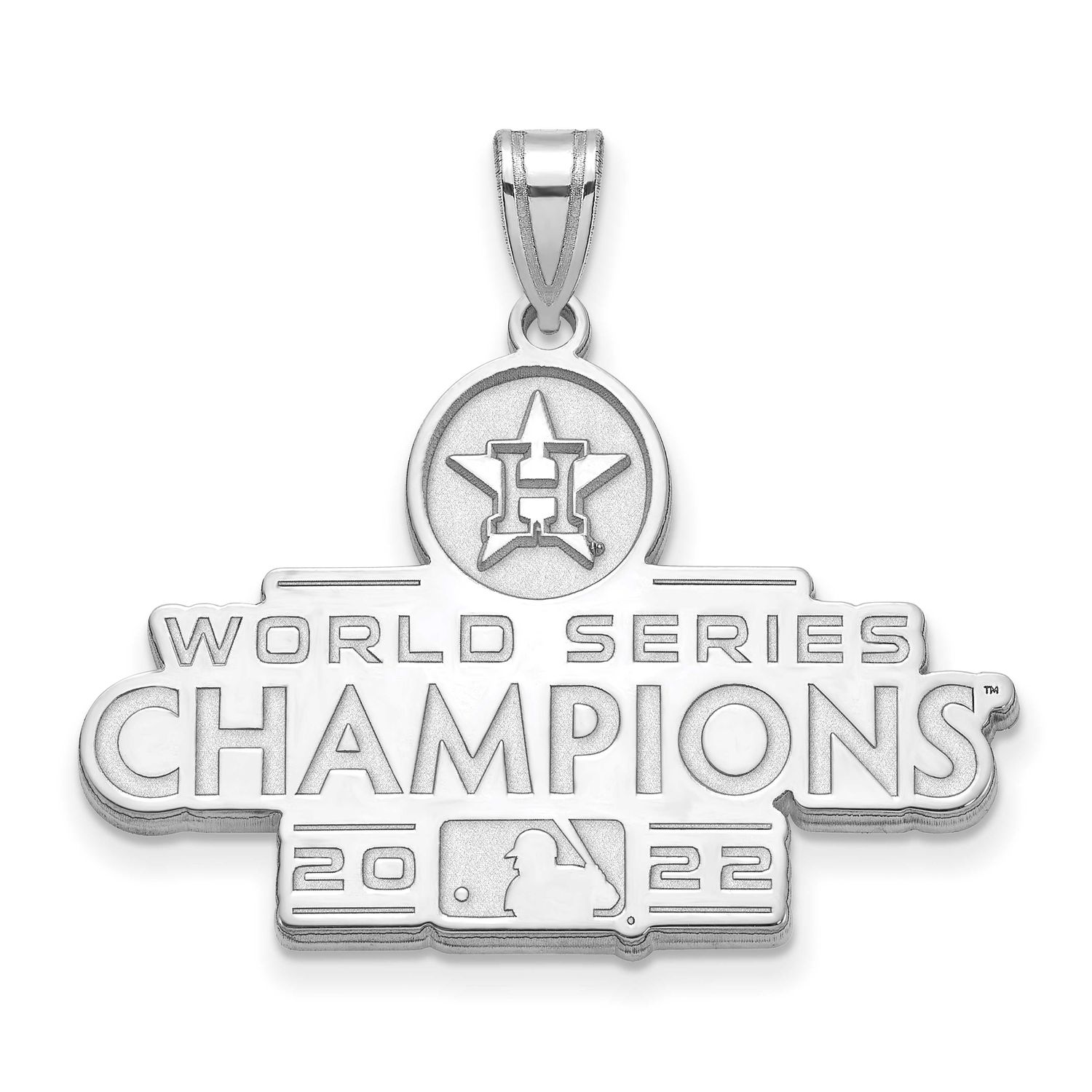 2022 World Series Champions Houston Astros Extra Large Pendant Sterling Silver SS004AST22, UPC: 196…
