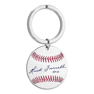 Rick Ferrell Hall of Fame Signature Epoxy Baseball Keychain Sterling Silver SSHF03RF84, UPC: