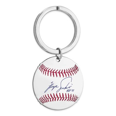 Fergie Jenkins Hall of Fame Signature Epoxy Baseball Keychain Sterling Silver SSHF03FJ91, UPC: