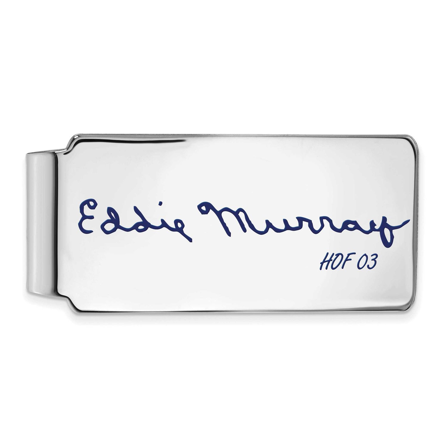 Eddie Murray Hall of Fame Signature Epoxy Money Clip Sterling Silver SSHF04EM03, UPC: