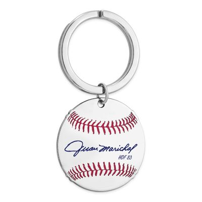Juan Marichal Hall of Fame Signature Epoxy Baseball Keychain Sterling Silver SSHF03JM83, UPC: