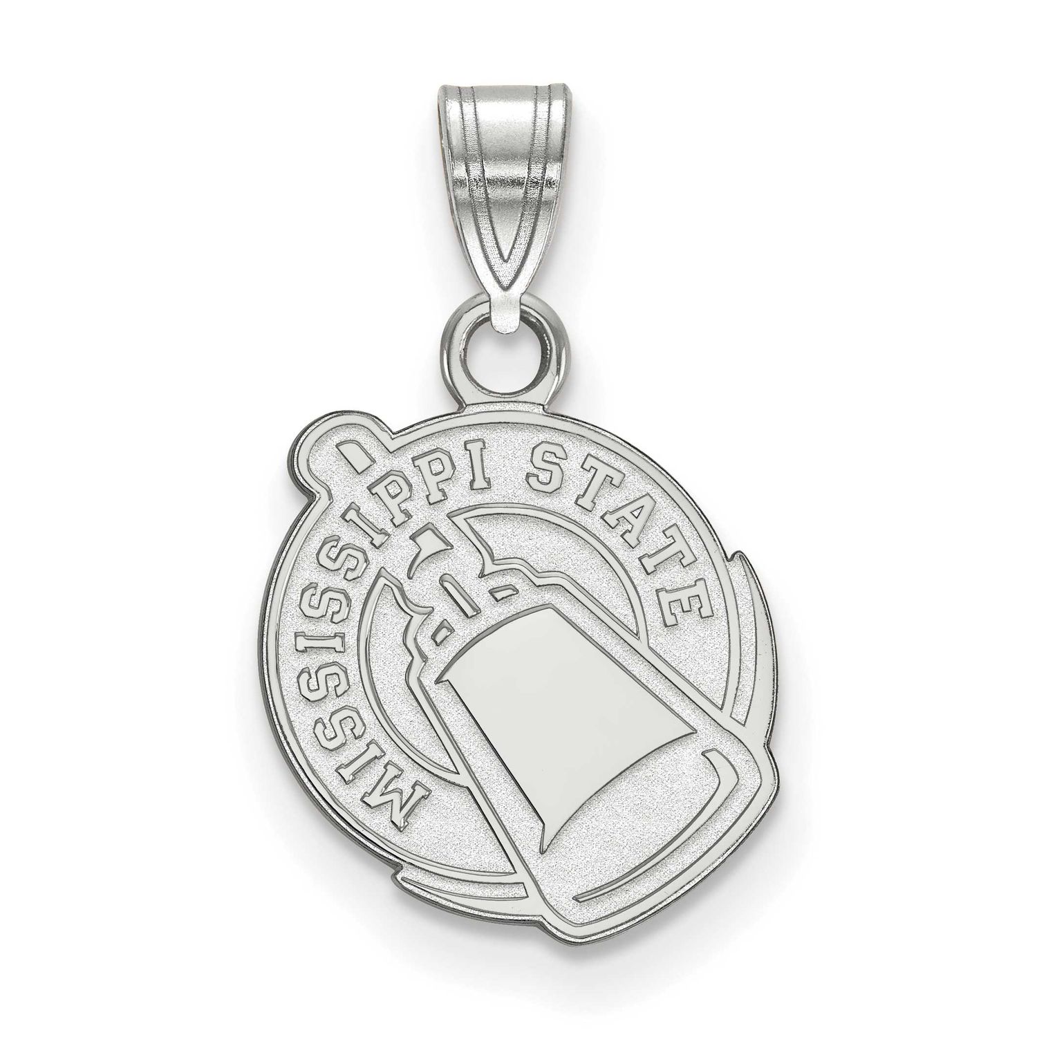 Mississippi State University Small Pendant 14k White Gold 4W044MSS, UPC: 886774848792