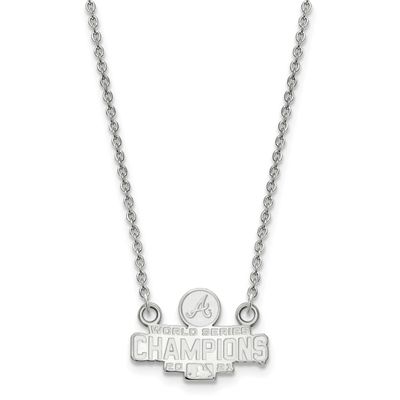 2021 World Series Champions Atlanta Braves Small Pendant with  Neckla Sterling Silver SS006BRA21-18…