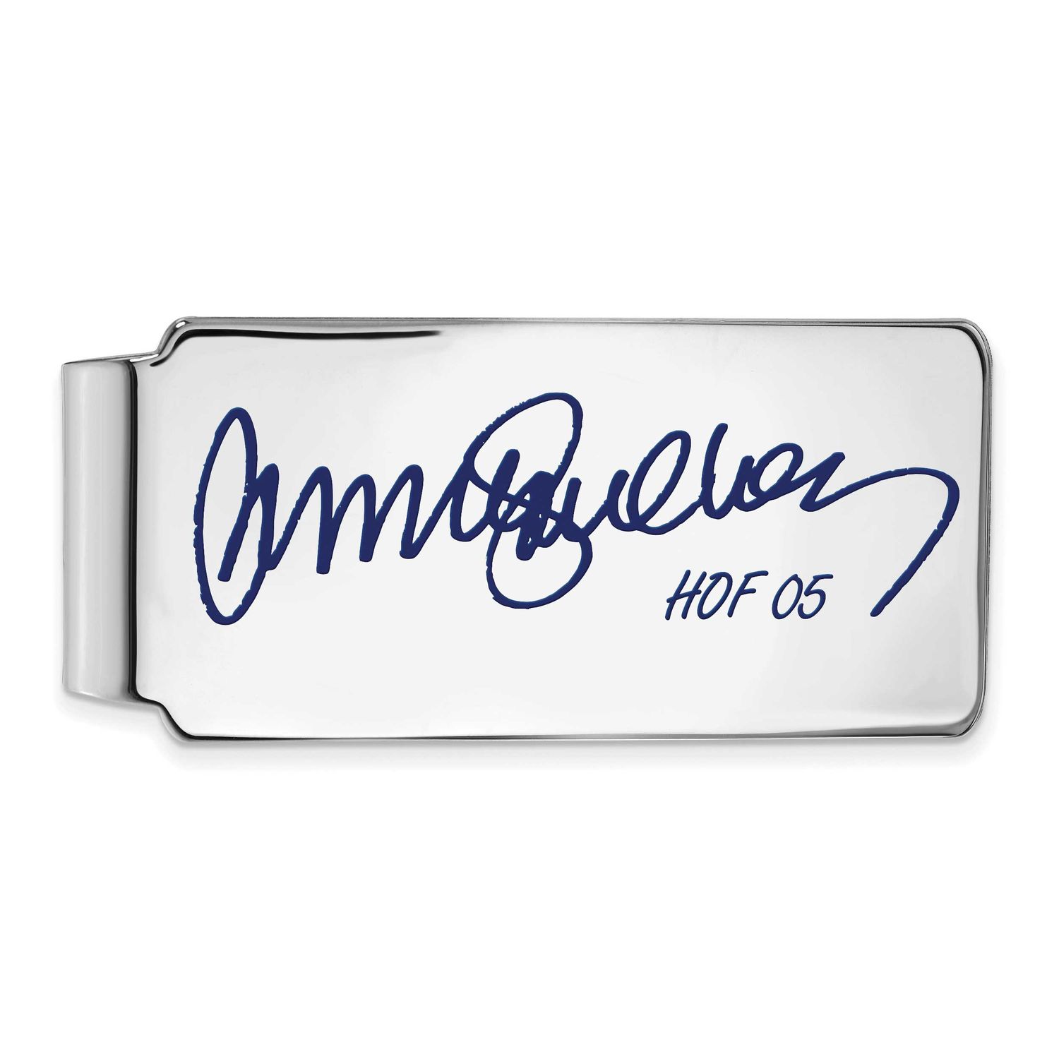 Ryne Sandberg Hall of Fame Signature Epoxy Money Clip Sterling Silver SSHF04RS05, UPC: