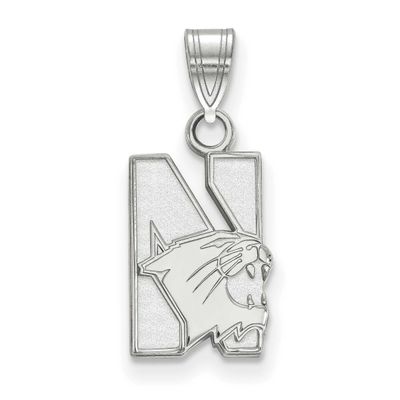 Northwestern University Small Pendant Sterling Silver Rhodium-plated SS001NWU, UPC: 886774693026