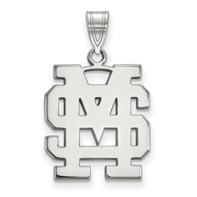 Mississippi State University Large Pendant 10k White Gold 1W064MSS, UPC: 886774792002