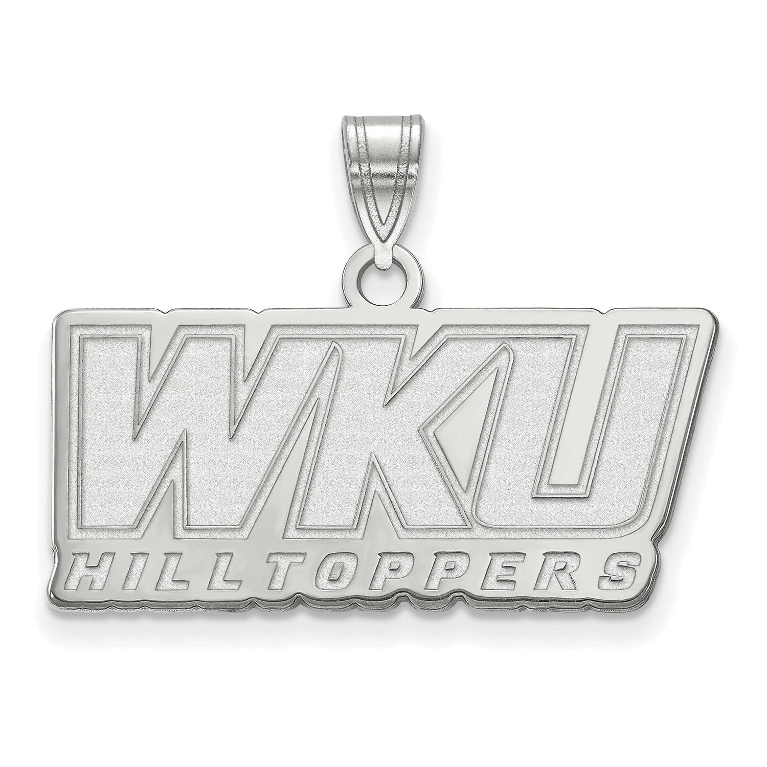Western Kentucky University W-K-U Hilltoppers Large Pendant 10k White Gold 1W022WKU, UPC: 886774783…