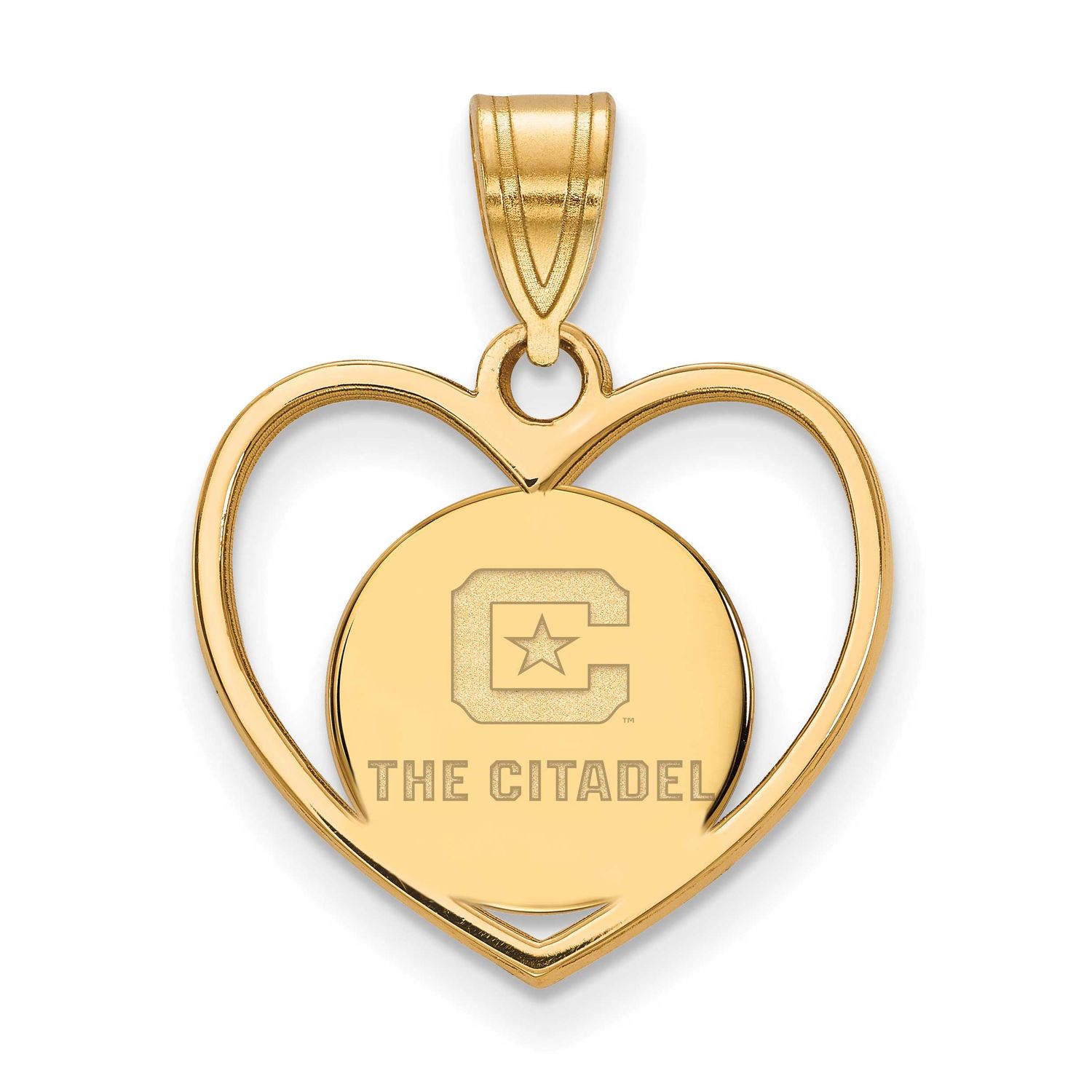 The Citadel Pendant In Heart Gold-plated Sterling Silver GP011TCI, UPC: 886774913186