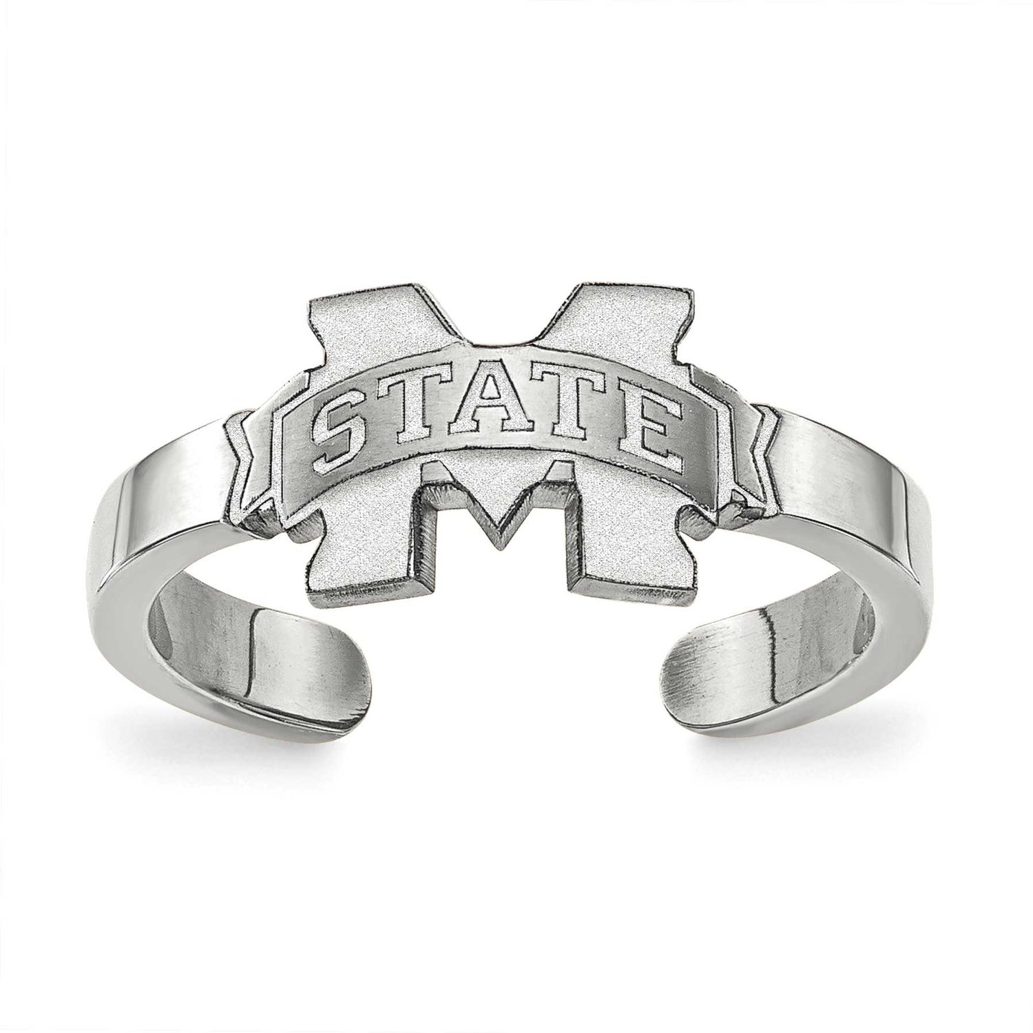 Mississippi State University Toe Ring Sterling Silver Rhodium-plated SS029MSS, UPC: 886774690865