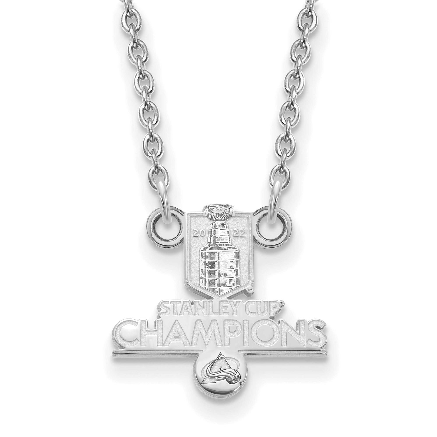 2022 Stanley Cup Champions Colorado Avalanche Small Pendant with  Necklace Sterling Silver SS004AVA…