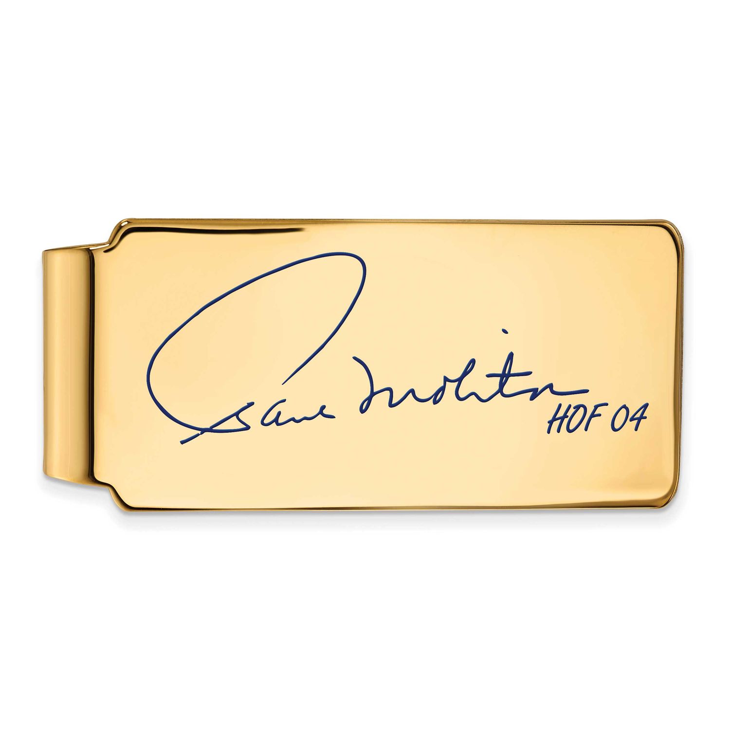 Paul Molitor Hall of Fame Signature Epoxy Money Clip Gold-plated Sterling Silver GPHF04PM04, UPC: