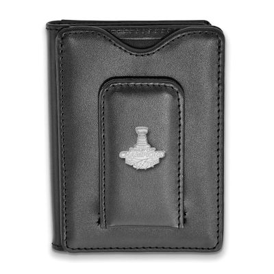 2021 Stanley Cup Champions Tampa Bay Lightning Black Leather Wallet Sterling Silver SS010LIG21-W1, …