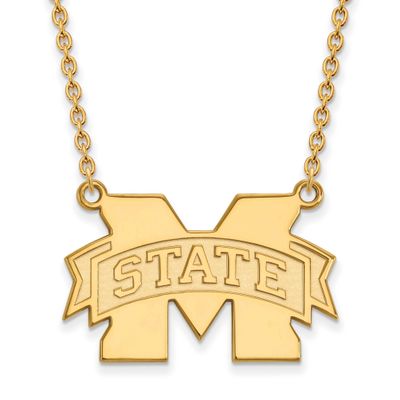 Mississippi State University Large Pendant with Necklace 10k Gold 1Y016MSS-18, UPC: 886774810249