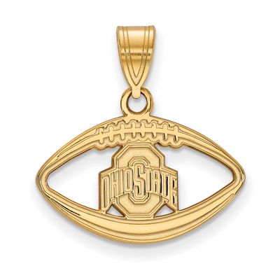 Ohio State University Football Pendant 10k Gold 1Y018OSU, UPC: