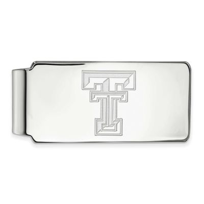 Texas Tech University T-T Money Clip 14k White Gold 4W025TXT, UPC: 886774844473