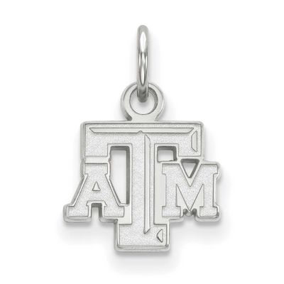 Texas A And M University T-A-M Extra Small Pendant 10k White Gold 1W001TAM, UPC: 886774766539