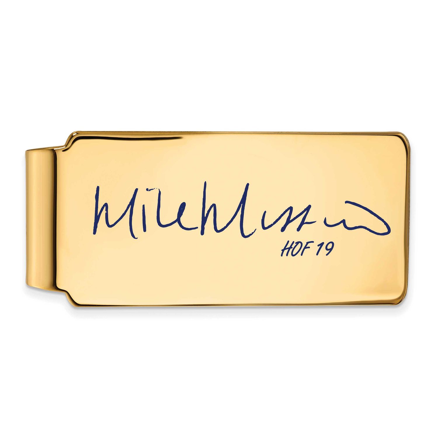 Mike Mussina Hall of Fame Signature Epoxy Money Clip Gold-plated Sterling Silver GPHF04MM19, UPC: