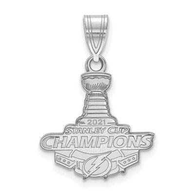 2021 Stanley Cup Champions Tampa Bay Lightning Medium Pendant Sterling Silver SS002LIG21, UPC: