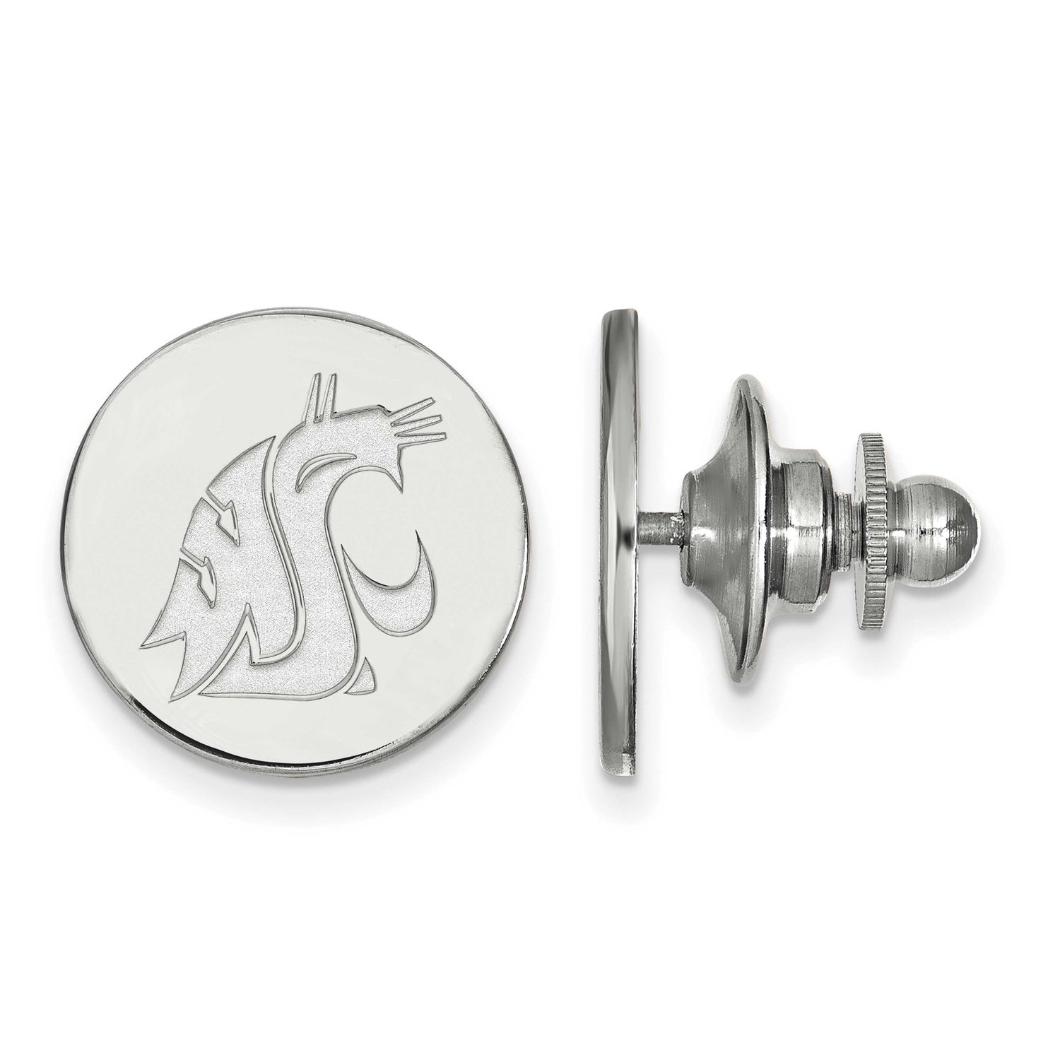 Washington State University Cougar Lapel Pin 14k White Gold 4W008WAS, UPC: 886774836157