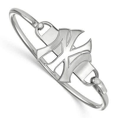 MLB New York Yankees Bangle Sterling Silver Rhodium-plated SS021YAN-7, UPC: 886774629223