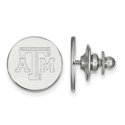 Texas A And M University T-A-M Lapel Pin 14k White Gold 4W071TAM, UPC: 886774854083