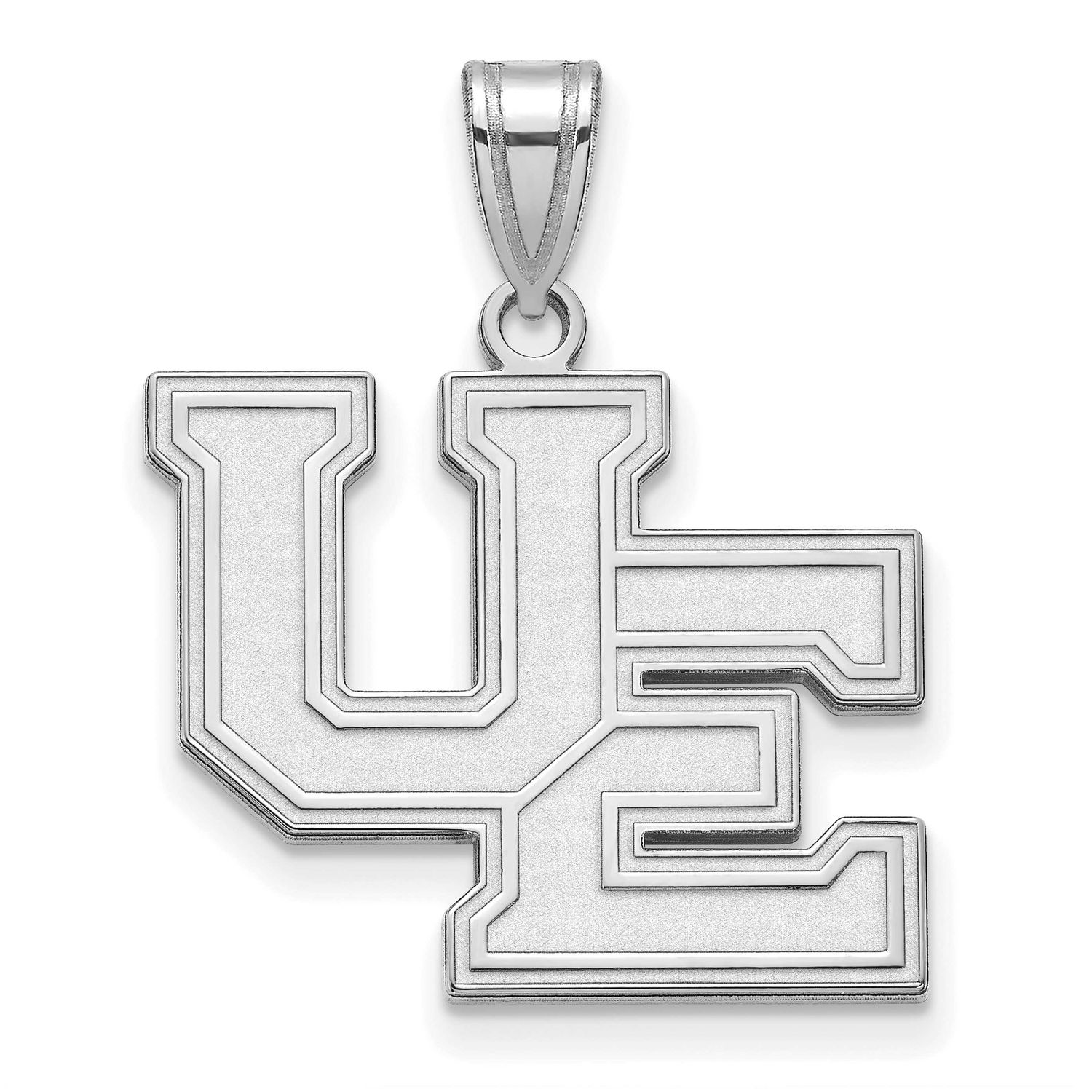University of Evansville Purple Aces Large Pendant 10k White Gold 1W002UEV, UPC: 886774769196