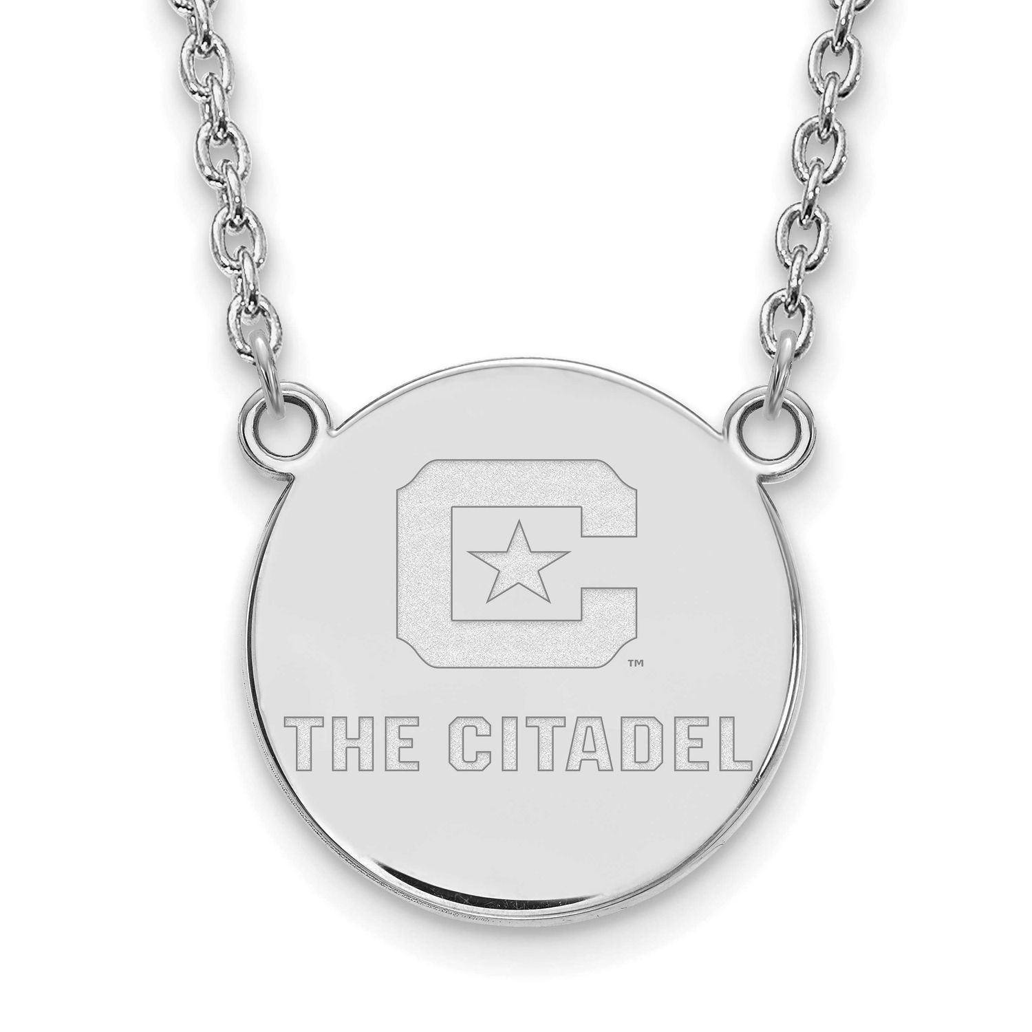 The Citadel Large Pendant with Necklace 10k White Gold 1W010TCI-18, UPC: 886774778501