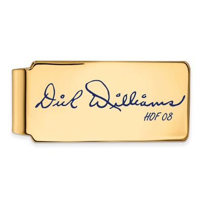 Dick Williams Hall of Fame Signature Epoxy Money Clip Gold-plated Sterling Silver GPHF04DW08, UPC: