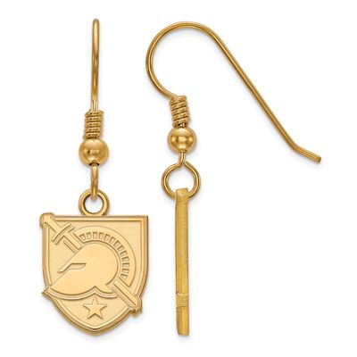 U.S. Military Academy Letter A Small Dangle Wire Earrings Gold-plated Sterling Silver GP006USMA, UP…